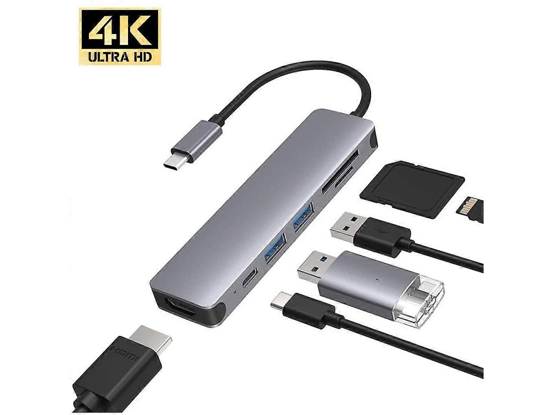 Lurelia Hub Usb-c 6 Em 1, Hdmi, Até 5 Gb/s