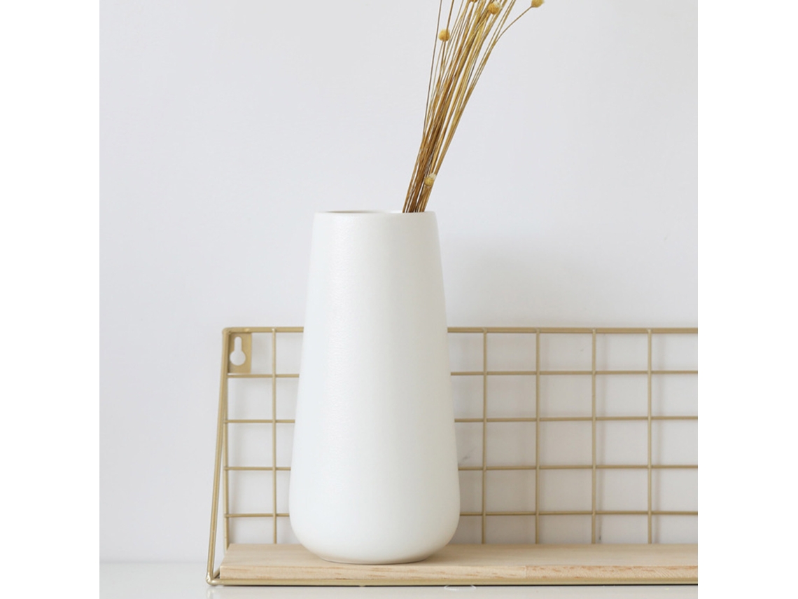 Vaso De Cerâmica Branca Minimalista E Moderna Da Eoocoo
