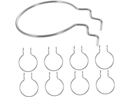 Conjunto De 10 Suportes Para Copos Em Painel Perfurado Metal Resistent