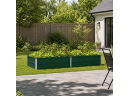 Vidaxl Cama De Jardim Elevada Verde 160 X 80 X 24 Cm