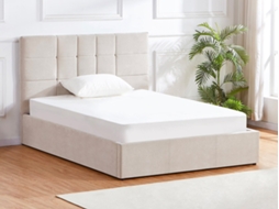 Cama Com Cofre Hopeya Pascal Morabito Bege 160 X 200 Cm Sem Colchã£o Com Estrado
