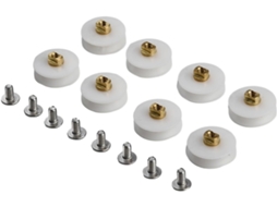 Conjunto De 8 Rodízios Para Porta Box Chuveiro, Rodas Nylon Ranhuradas