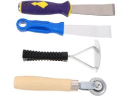 Kit De Reparo Pneus Com Espátula, Disco Lixa, Balde, Rolo