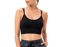 2026 sujetador Deportivo Mujer Sin Costuras de Color Sólido para Gimnasia Yoga Running Crop Top Sin Alambre