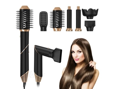 Secador Elétrico, Folding Styling Comb, Multi Care, 6 Em 1 Trimtide