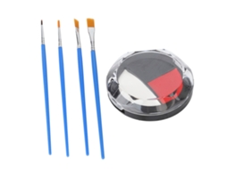 Paleta de tinta corporal profissional DIY de 3 cores para cosplay com textura cremosa