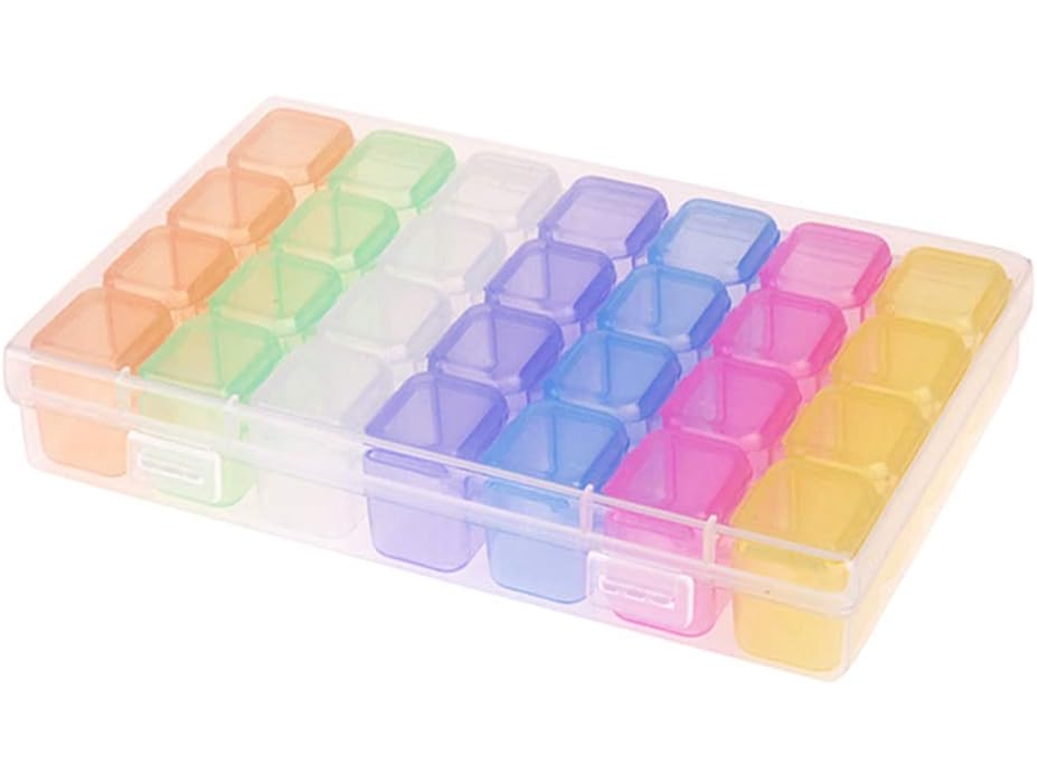 Conjunto De Manicure Compacto, Com Separadores Removíveis, Fecho Duplo E Design Simples E Transparente.
