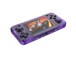 Console Portátil R36h, Dual Joystick, Arcade Retrô, Open Source, Sistema Dual Linux/psp, 28000 Jogos Roxo 128g Sfushos