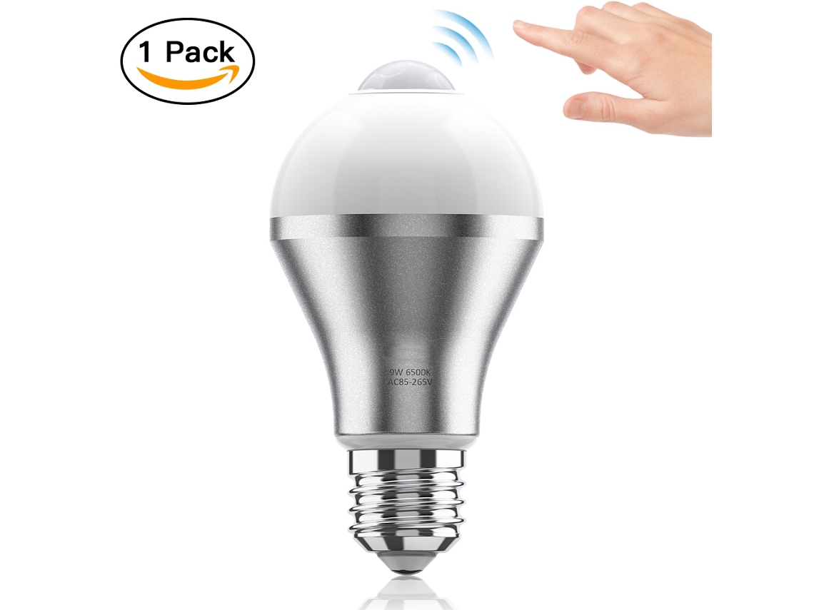 Lâmpada Led E27 9w Haofy Sensor Movimento Pir Auto On/off Externas 6500k 600lm | S/MARCA