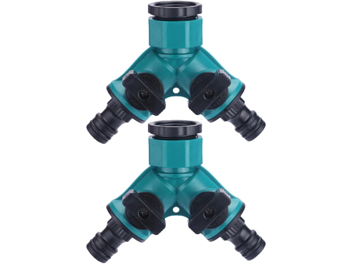 Conjunto De 2 Conectores Mangueira Jardim Ajustáveis Tipo Y, Com