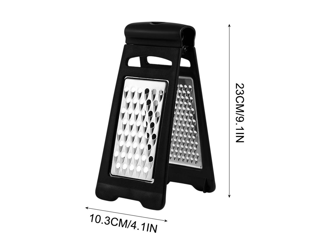 Ralador De Queijo E Vegetais Vertical Dupla Face - Cortador Manual Em Aço Inox Para Batata E Pepino
