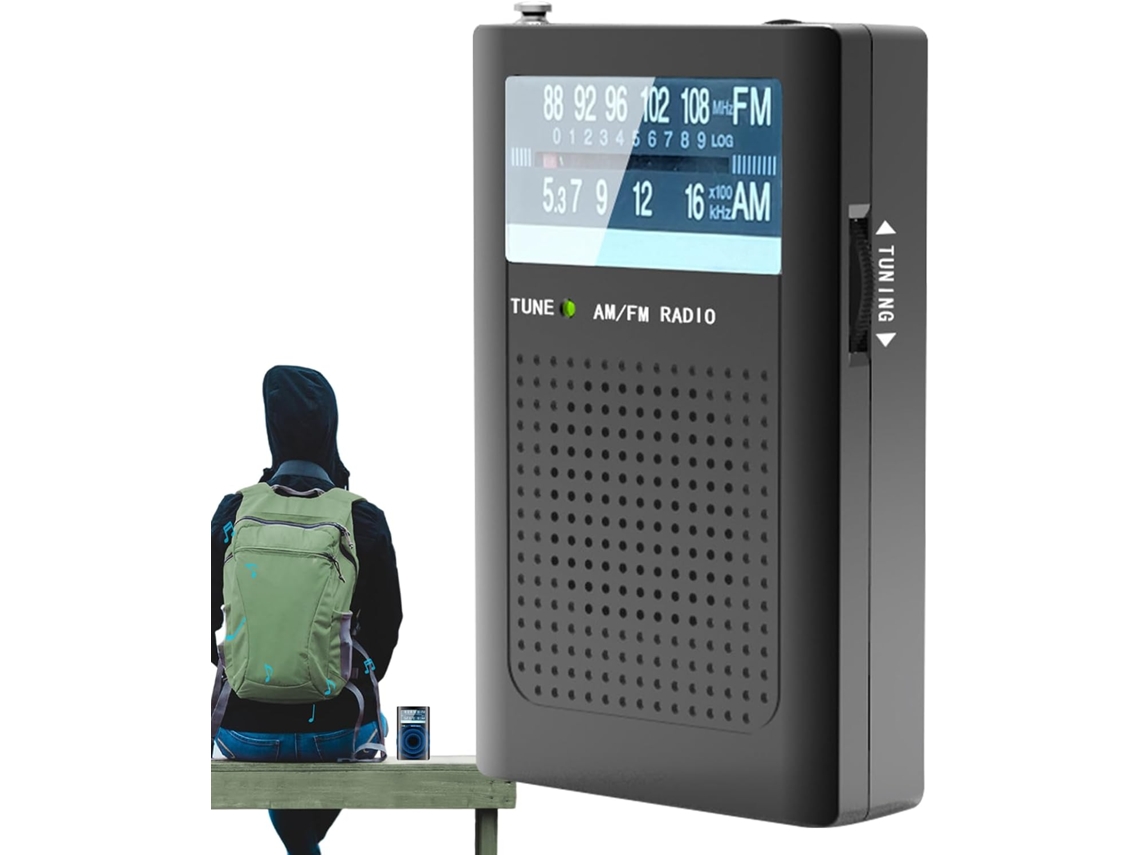 Rádio Portátil Am/fm,rádio Externo Résistante Aux Intempéries | Modo Duplo De Viagem, Viagem E Econo Gokoco