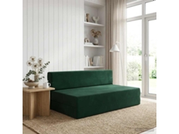 Vidaxl Sofá Cama Dobrável Verde-escuro 152 X 86,5 X 60 Cm Tecido