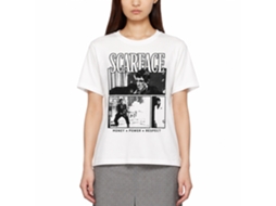 Rockinstone Scarface Movie Comic Background White Adult T-shirt Size:xxl