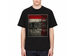 Rockinstone Rocky Movie Faded Black Adult T-shirt Size:m