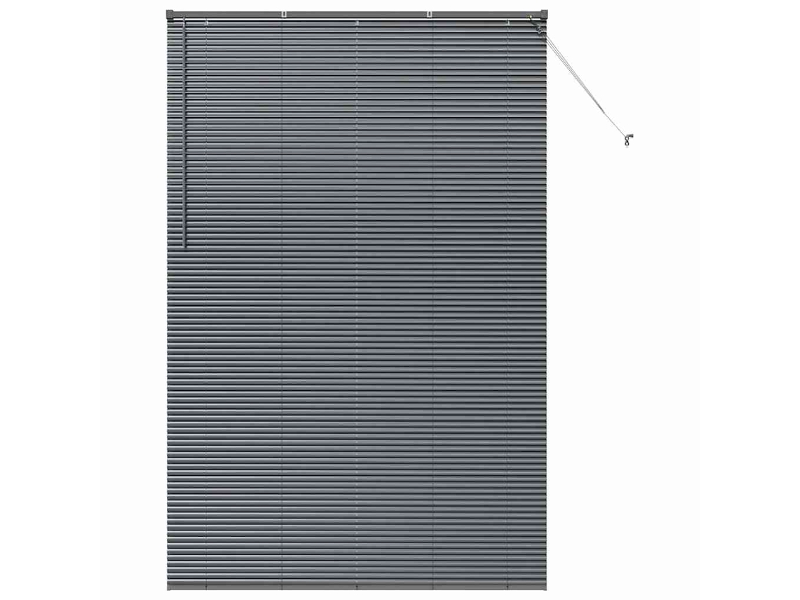 Conjunto 1 Persianas Venecianas Vidaxl Cinzento Alumínio (220 X 145 Cm)