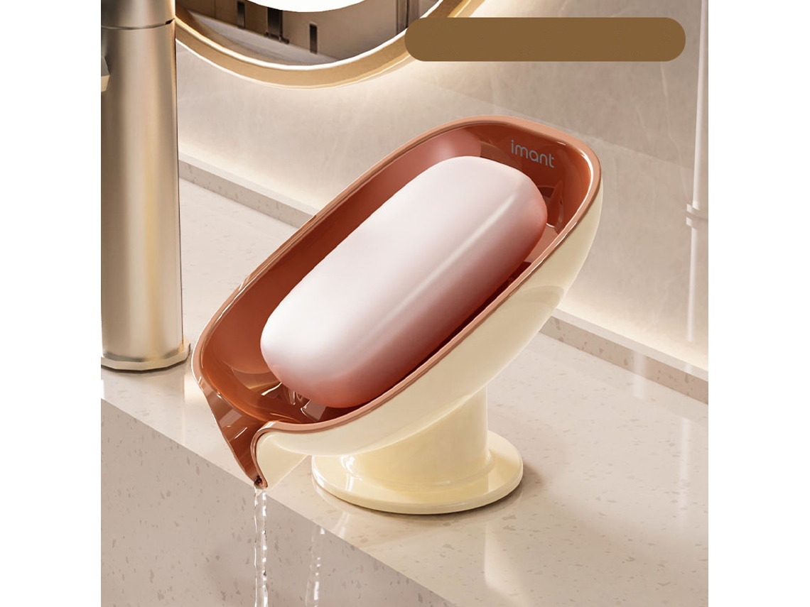 Saboneteira Com Ventosa E Escorredor - Suporte Para Banheiro Sem Furos, Saboneteira Perfumada Prateleira De Armazenamento. -aquaforja