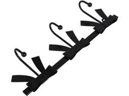 Cabideiro De Parede Resistente Em Ferro Fundido, Conjunto De 3 Peças, Preto, Com Ganchos Decorativos Para Casacos