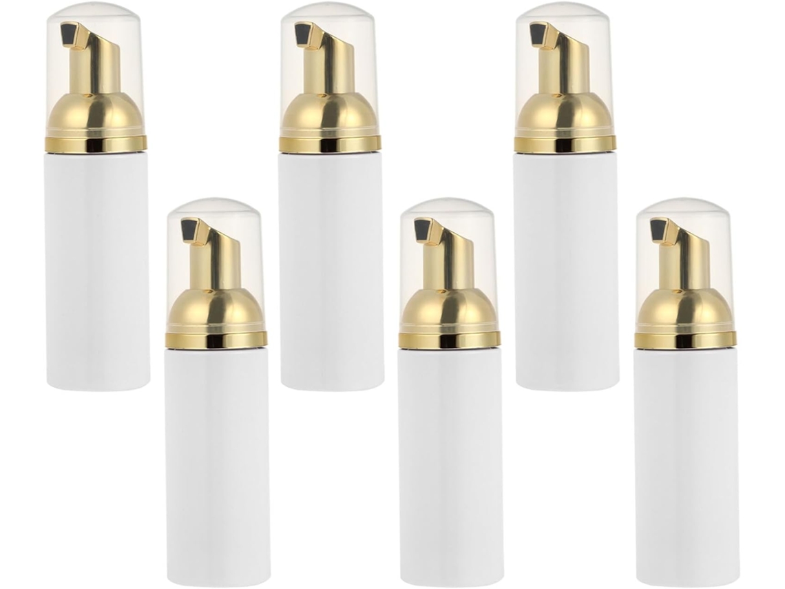 Conjunto De 6 Frascos Plásticos Vazios Para Espuma, Recarregáveis E Ideais Para Fazer Espuma.