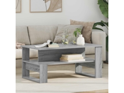 Vidaxl Mesa De Centro Cinza Sonoma 90 X 50 X 40 Cm
