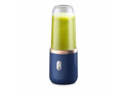 Liquidificador Portátil Recarregável Azul Com 6 Lâminas, Copo Para Sumos De Fruta Para Viagens E Exterior