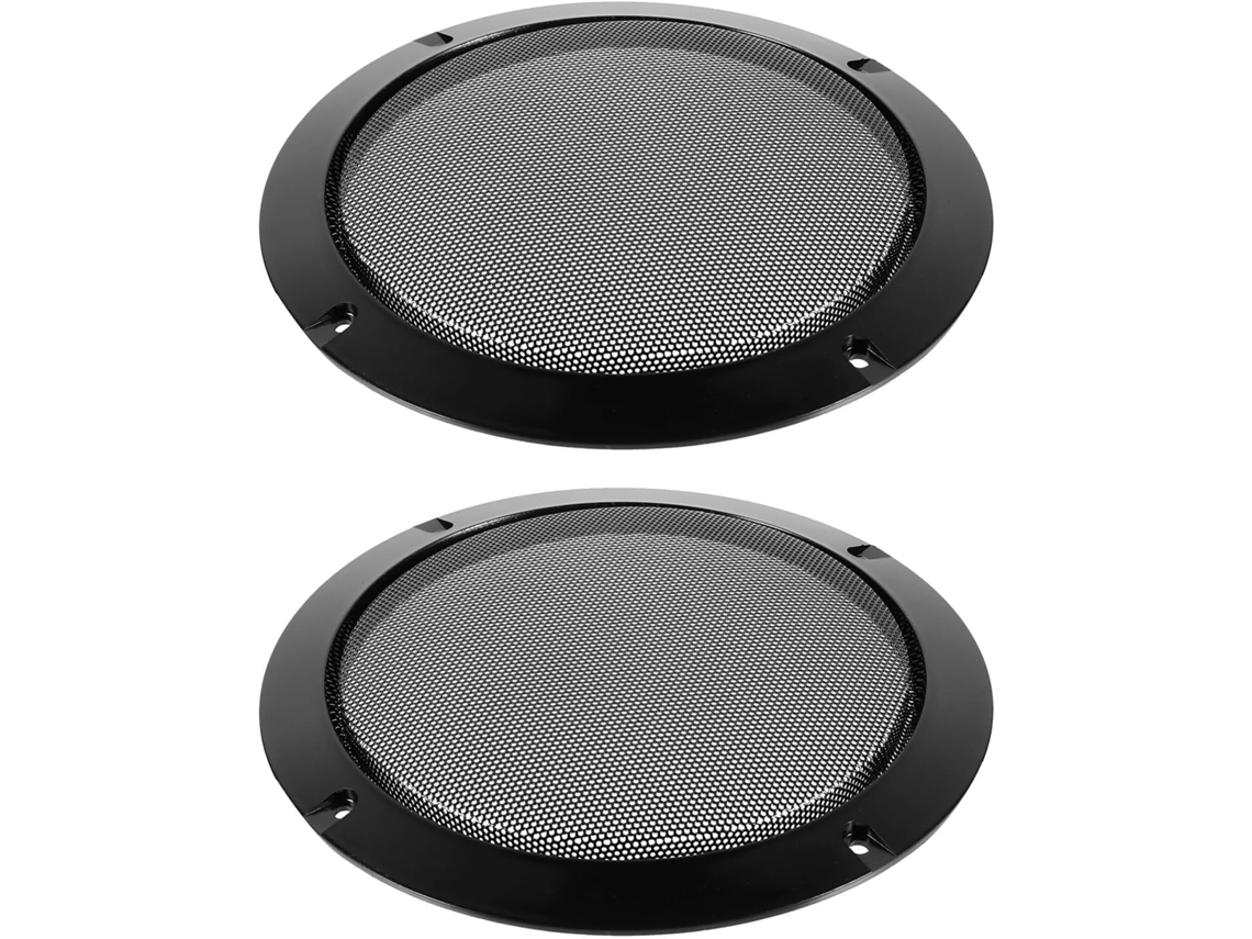 Grelhas De Alto-falante Em Ferro Fundido, 2 Peças, Pretas, Design Simples.