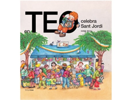 Livro En Teo Celebra Sant Jordi de Violeta Denou (Catalão)