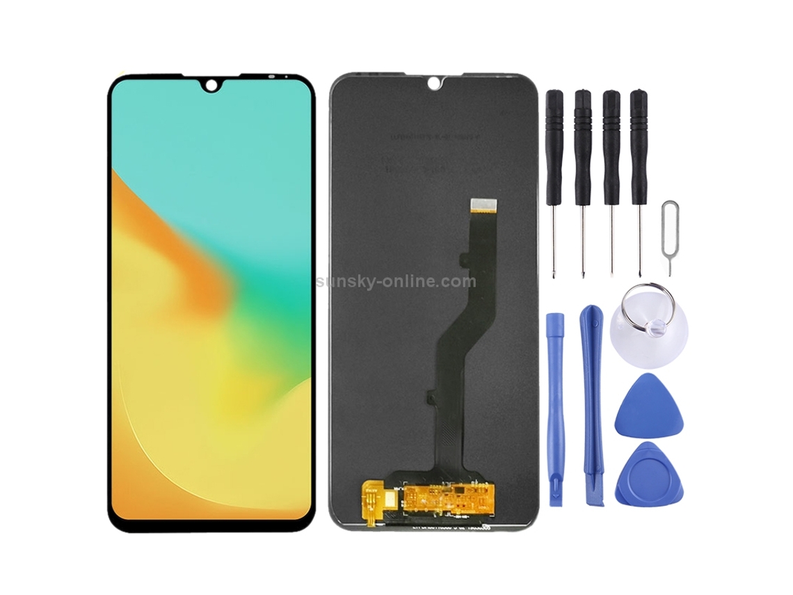 Ecrã Lcd Oem Para Zte Blade A7 2019 2019ru P963f02 Com Digitalizador Conjunto Completo — Preto