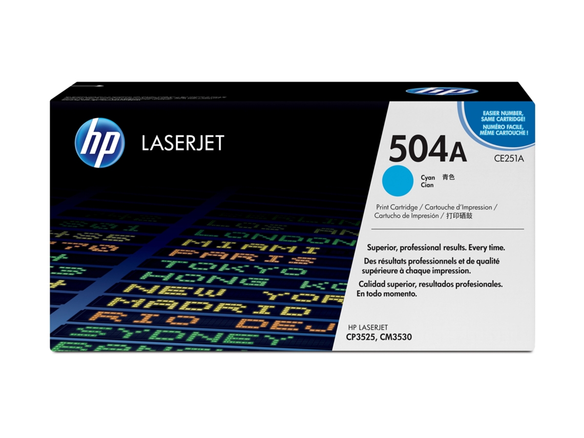 Hp Toner Laserjet Original 504A Ciano