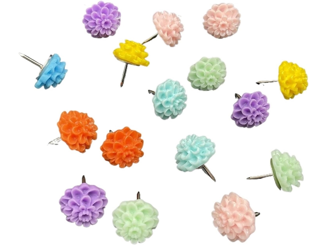 Tachinhas De Resina Em Formato Hortênsia (70 Unidades) Decorativas