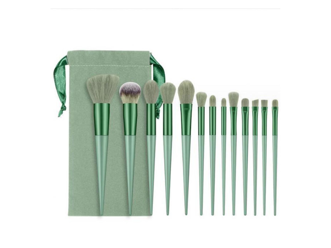 Set De 13 Pinceis De Maquilhagem Sintéticos Para Pó E Sombras De Olhos