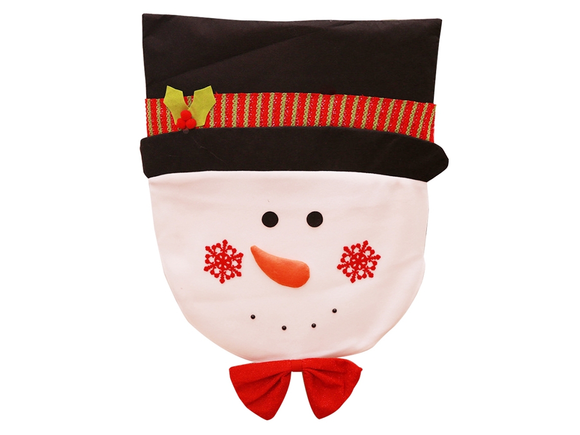 Capa De Cadeira Natalina Laxiscreed Com Boneco De Neve Para Decoração De Casa E Lojas