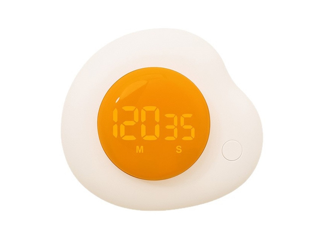 Temporizador Magnético Para Ovos, Temporizador De Cozinha Com Modos Avanço/retrocesso, Ideal Para Cozinhar, Estudar Ou Trabalhar, Na Cor Branca