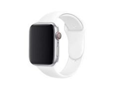 Bracelete Pulseira Silicone Suave para Apple Watch Series 5 44Mm Branco