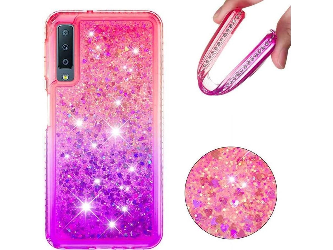 Capa Samsung Galaxy A7 2018 HONGWE. Rosa/Roxo