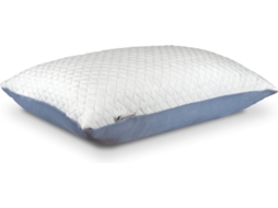 Lurelia Travesseiro, Espuma Viscoelástica, Capa Lavável, Para Dormir De Costas, 50 X 60cm, Branco / Azul
