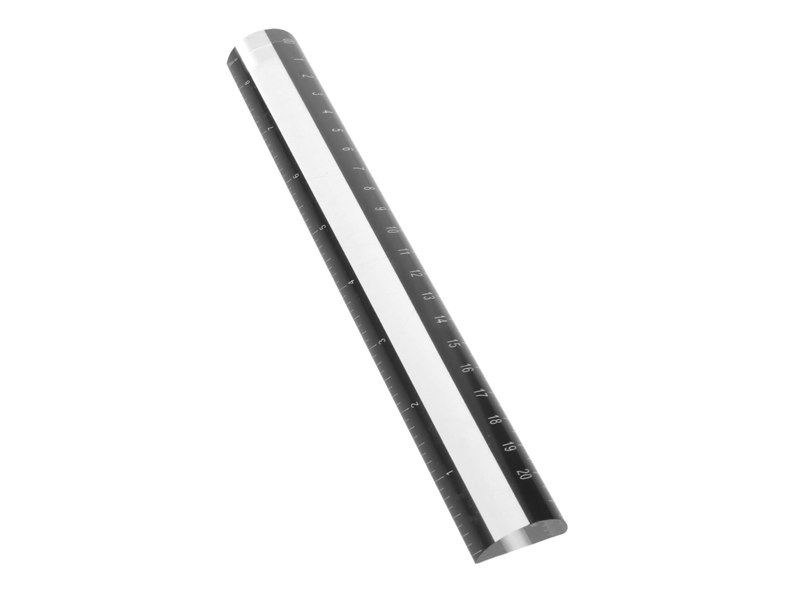 Régua de aumento Tofficu de 20 cm em acrílico para leitura, com ampliação nítida e escala precisa, ideal para documentos.