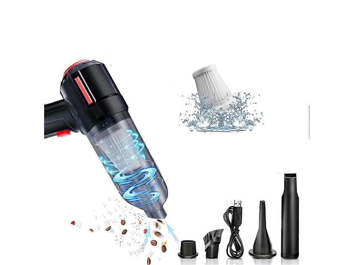 Mini Cordless Compressed Air Vacuum Cleaner, 6000 Pa, For Computers And Keyboards.