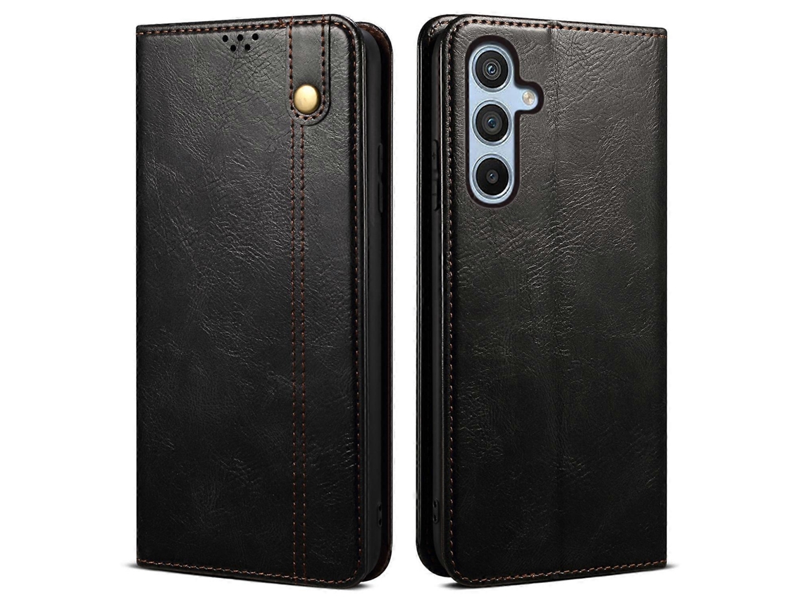 Capa De Couro Com Fecho Automático Magnético Para Samsung Galaxy A35 5g
