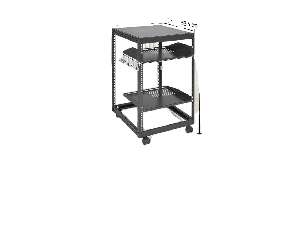 Rack De Servidor Open Frame, Profundidade Ajustável, Construção Robusta, 15u