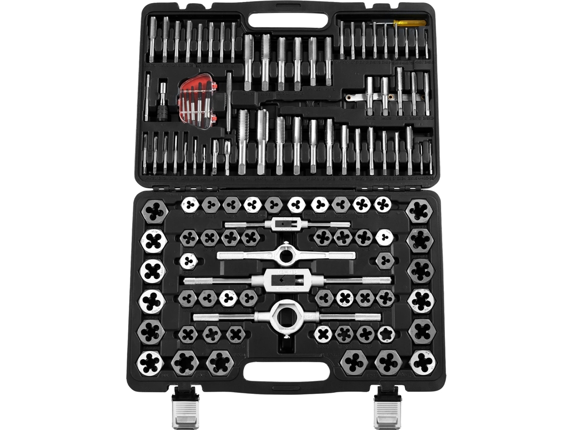 Conjunto De Machos E Fêmeas, Aço Endurecido, Conjunto De Ferramentas Abrangente, 116pcs Métrico Sae