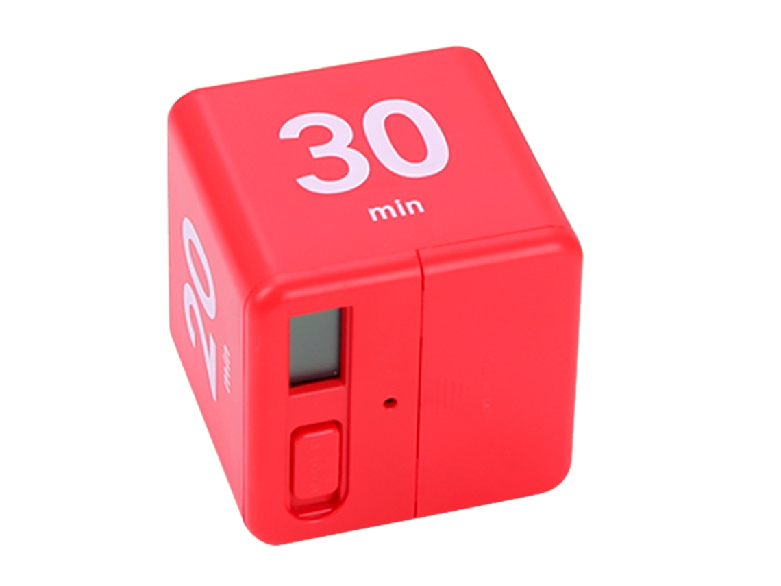 Ferramenta Temporizador de Aprendizado Gerenciamento Tempo 15-20-30-60 Minutos Temporizadores Cubo Vermelho Sensor Gravidade Flip Time UISAVE