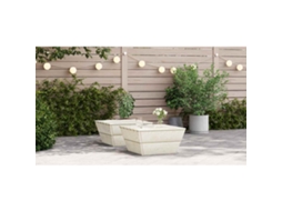 Vidaxl Messa De Jardim 2 Pcs 60x60x30 Cm Madeira De Abeto Impregnada