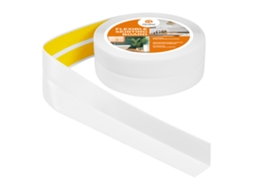 Rodapé Pvc 40x40 Mm Autoadesivo Flexível, 20 M, Branco