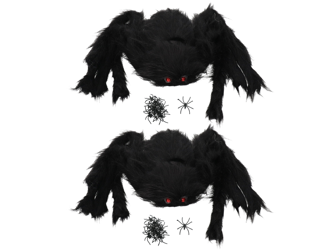 Decoração De Aranha Halloween Com Caveira Peluda