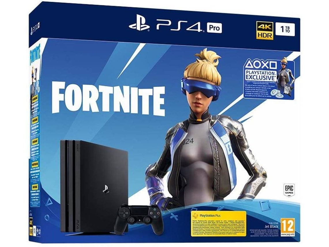 Consola PS4 Pro + Fortnite + Voucher (1 TB)