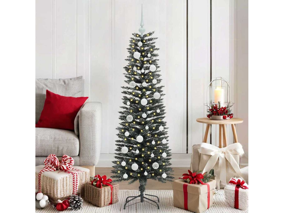 Vidaxl Árvore De Natal Artificial Verde 120 Cm Pvc, Plástico E Aço