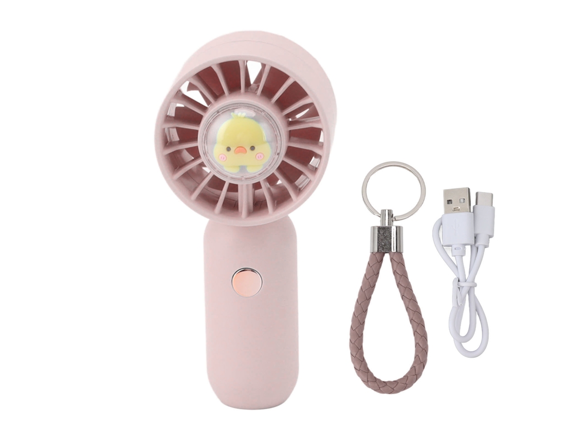 Ventilador de Mão Mini Usb 500mah Rosa S/MARCA