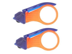 Dispensador de Fita Adesiva em Aço Inoxidável, Seladora Manual de Caixas com Cabo Ergonômico e Lâmina de Corte Preciso. GOKOCO