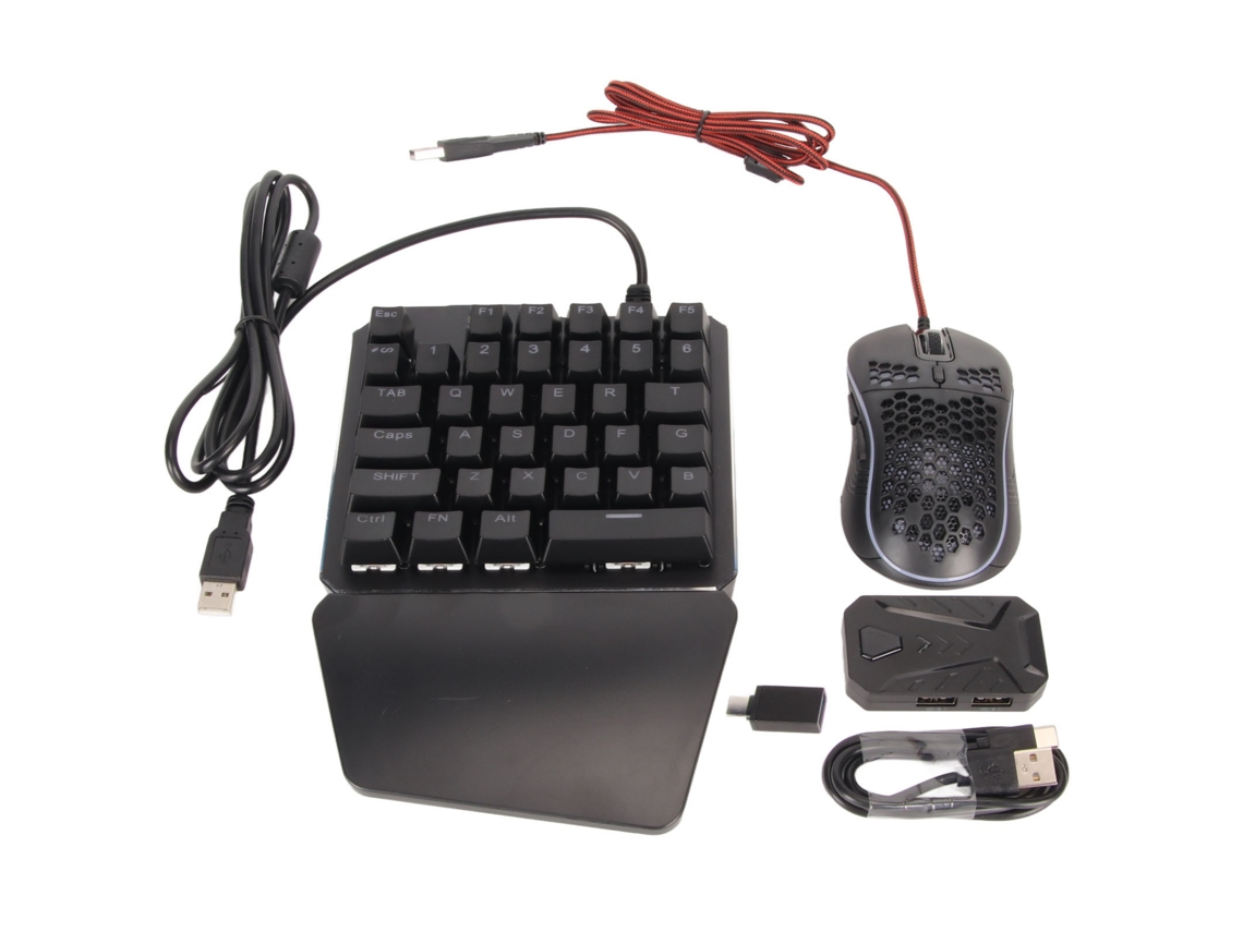 Lurelia Kit Conversor De Teclado E Mouse, Rgb Com Fio, Teclado Mecânico, Adaptador De Mouse Para Ps5, Ps3, Ps4 E Switch